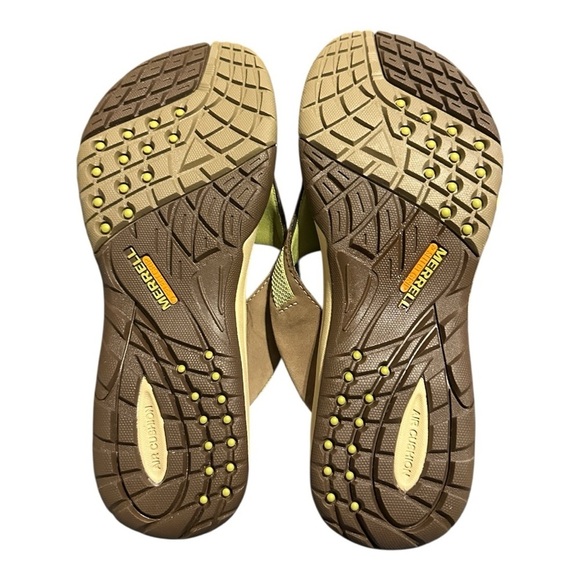 Merrell Azura Flip Flop Thong Performance Comfort Sandal Otter/Green Women’s 10 - Picture 5 of 6